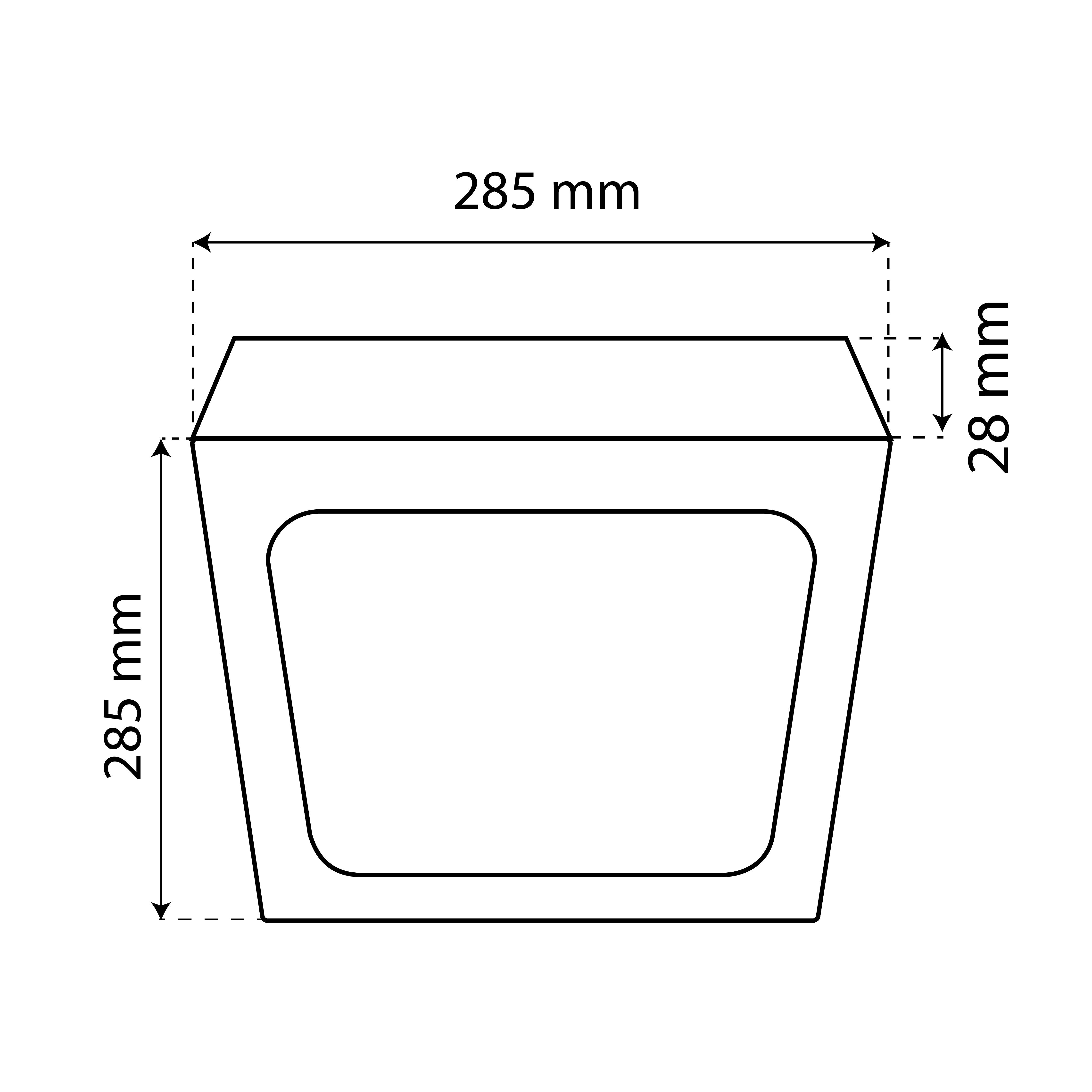 LÁMPARA PANEL LED CUADRADO PARA SOBREPONER, 24W, LUZ FRÍA