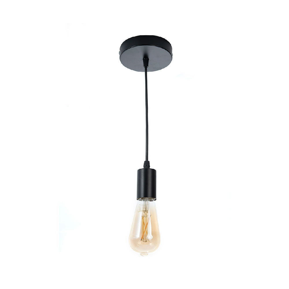 SOCKET COLGANTE BLACK CHIARA PARA FOCO BASE E27, 15 W