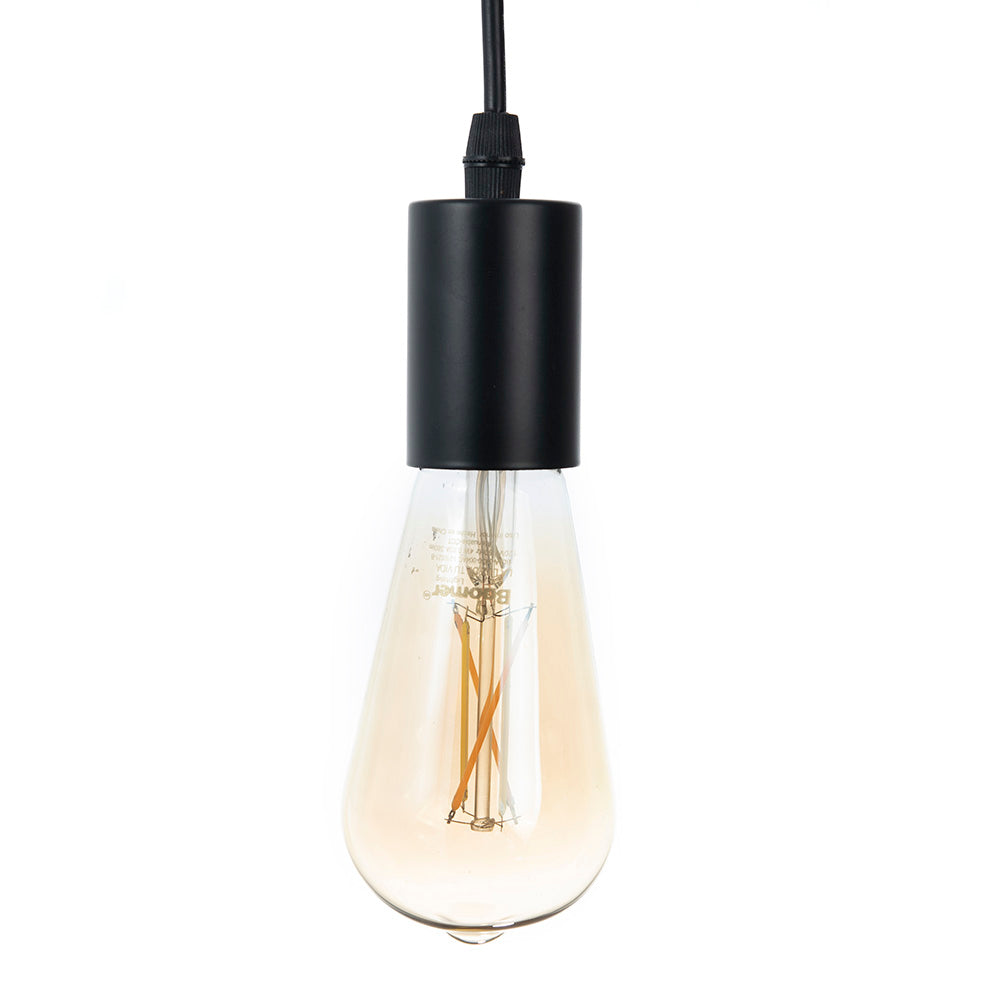 SOCKET COLGANTE BLACK CHIARA PARA FOCO BASE E27, 15 W