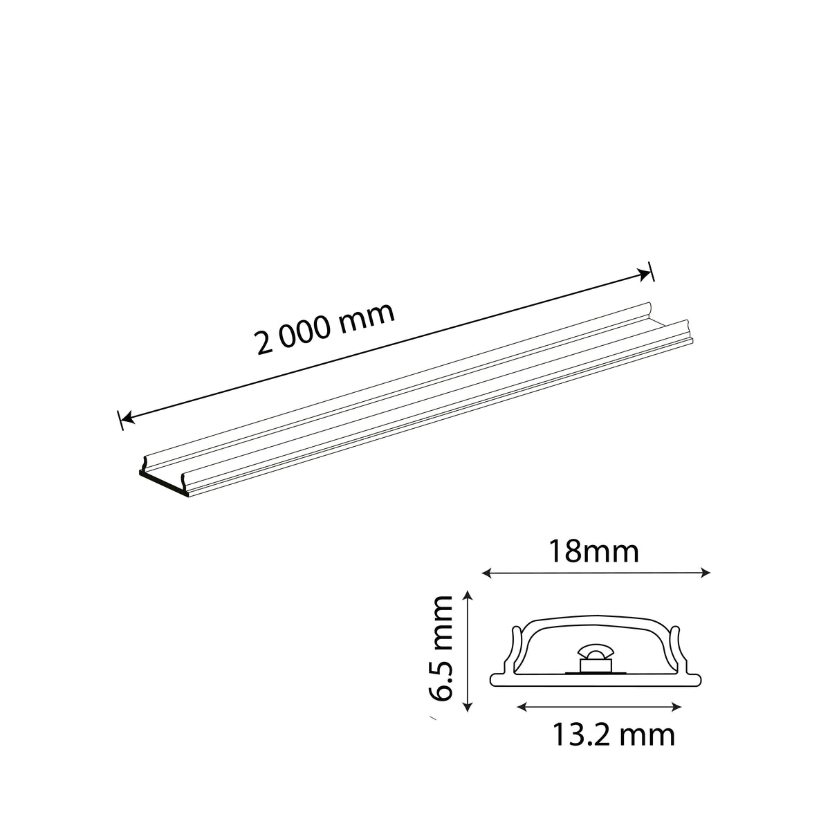 PERFIL ALUMINIO FLEXIBLE PLATA PARA TIRA LED, 3M, IP44