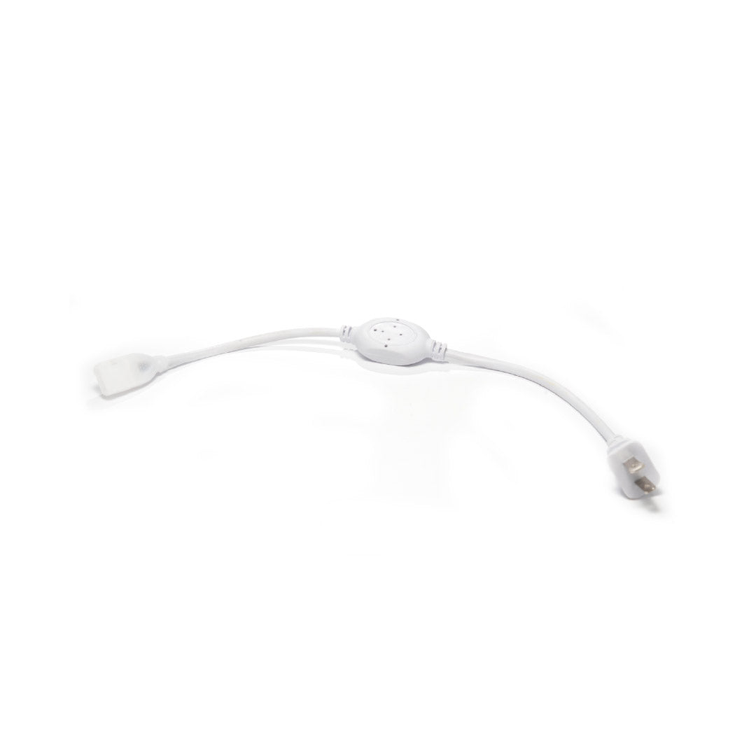 CONECTOR ELÉCTRICO CON CLAVIJA PARA MANGUERA LED STRIPE 110V