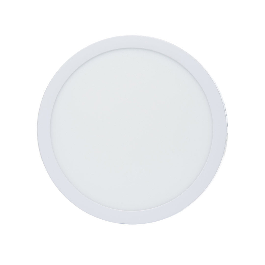 LÁMPARA PANEL LED REDONDO PARA SOBREPONER, 18W, LUZ CÁLIDA