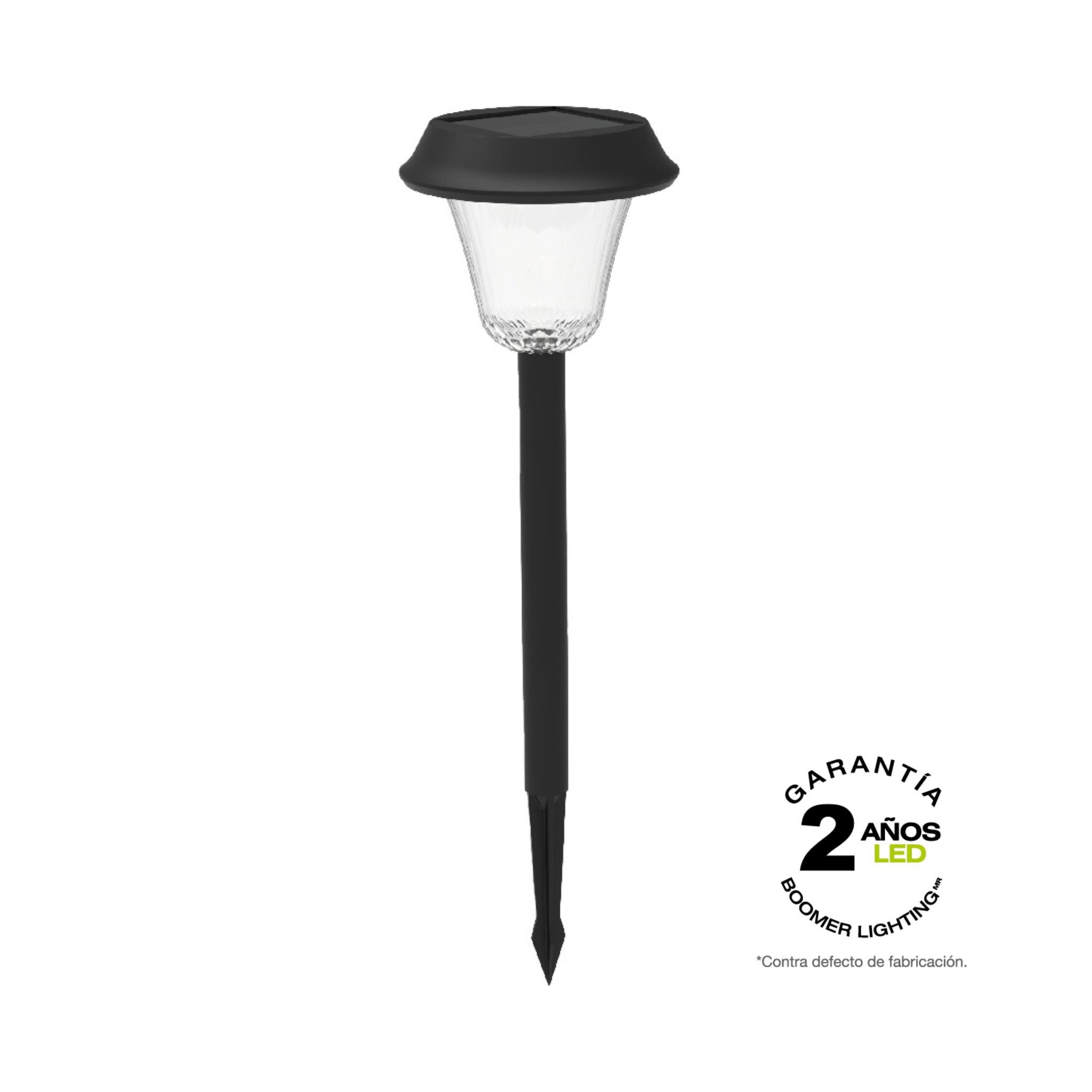 LÁMPARA SOLAR LED TIPO ESTACA LUZ CÁLIDA PARA JARDÍN – PAQUETE DE 2 PIEZAS IP65