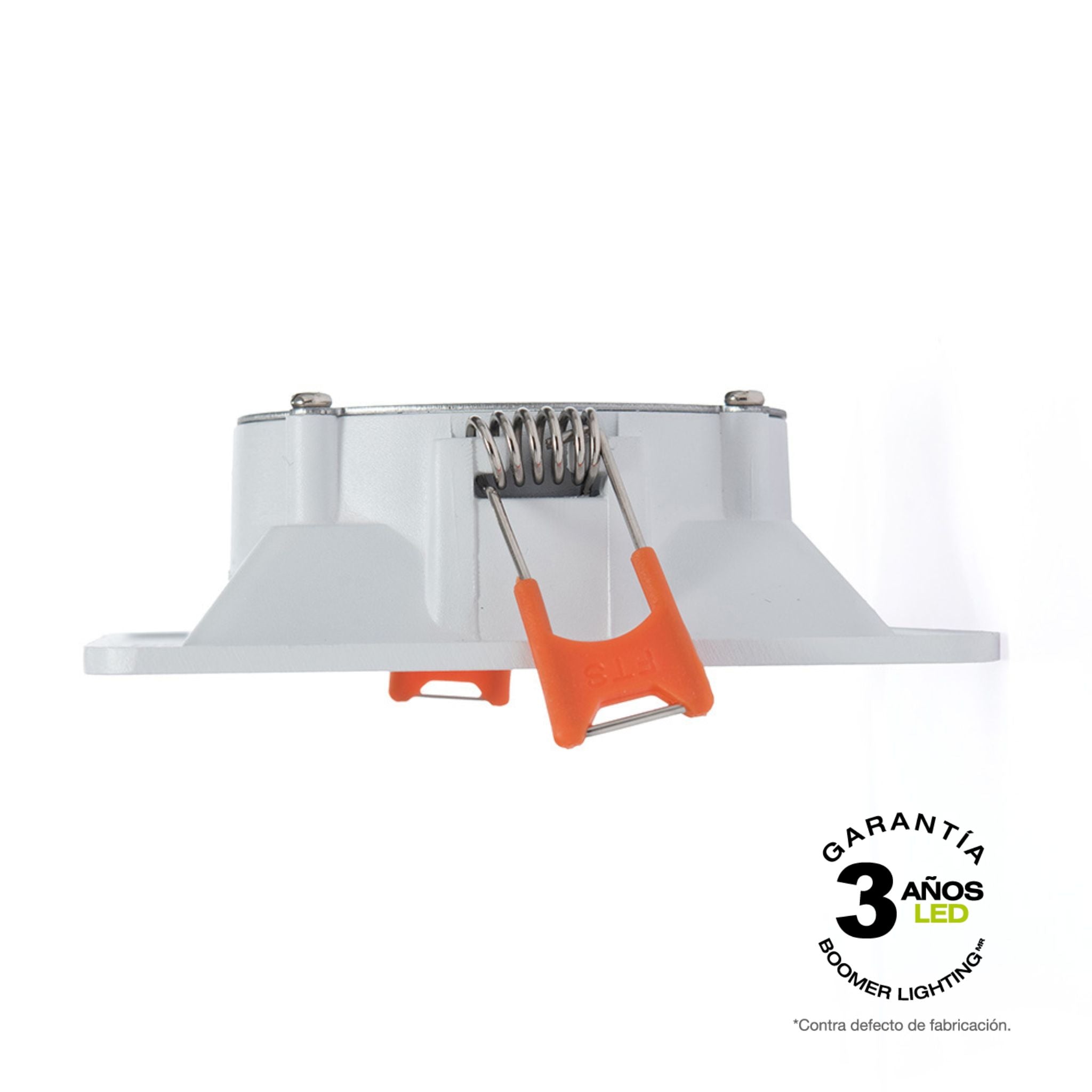 EMPOTRABLE DIRIGIBLE CUADRADO BLANCO BASE MR16 DE ALUMINIO