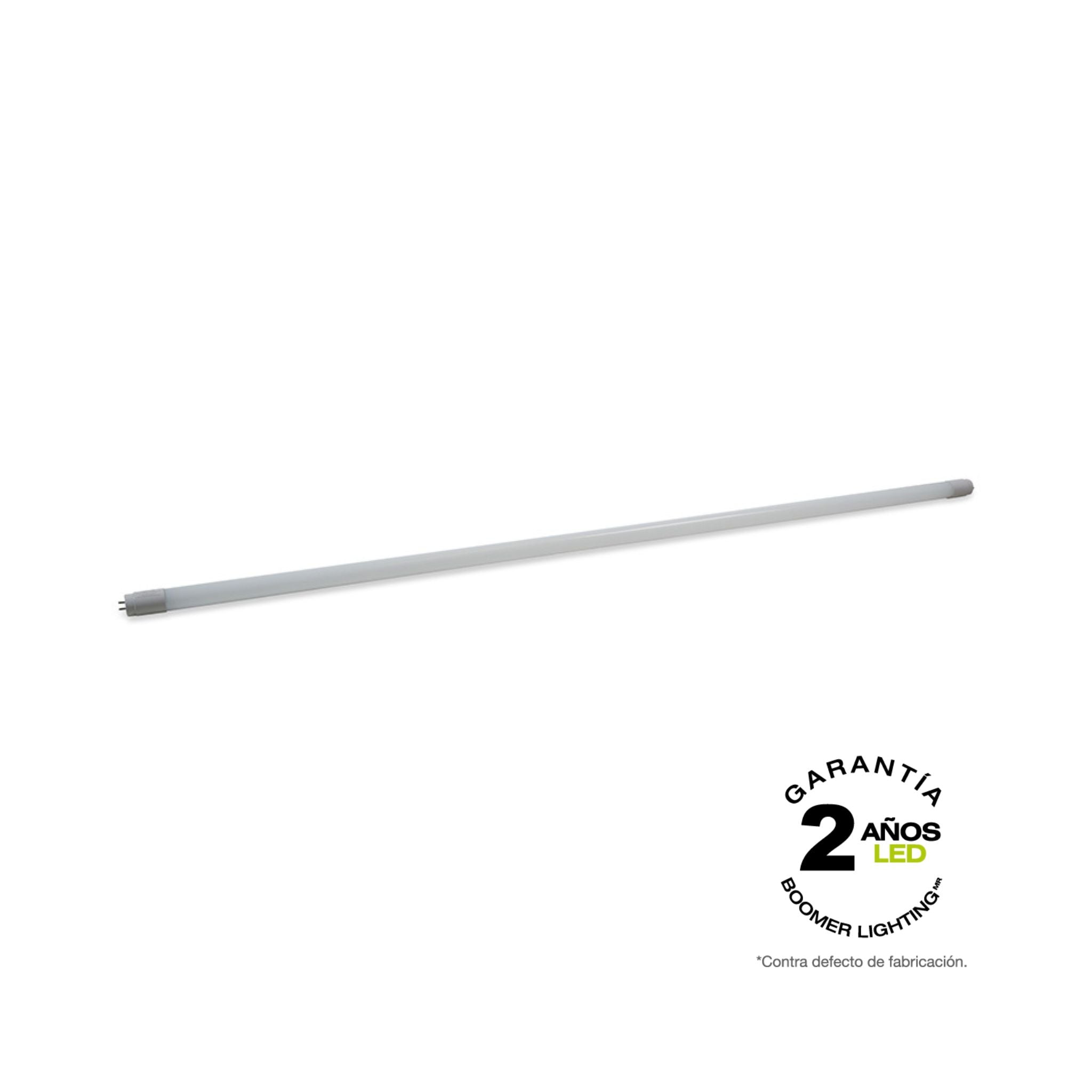 TUBO LED T8 TRANSPARENTE DE LUZ FRÍA DE 18W (CAJA CON 30 PIEZAS)