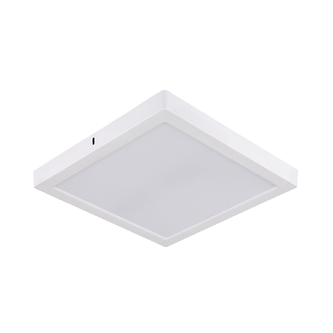 LÁMPARA PANEL LED CUADRADO PARA SOBREPONER, 12W, LUZ FRÍA, FE+PC