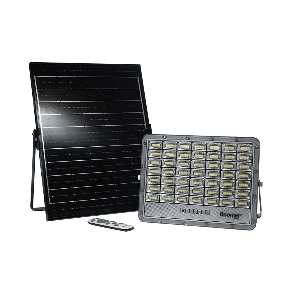 REFLECTOR SOLAR LED YUMA DE 100W CON PANEL Y CONTROL REMOTO