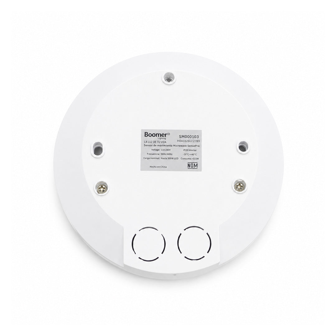 SENSOR DE MOVIMIENTO MICROONDAS PARA TECHO 300W 360 GRADOS