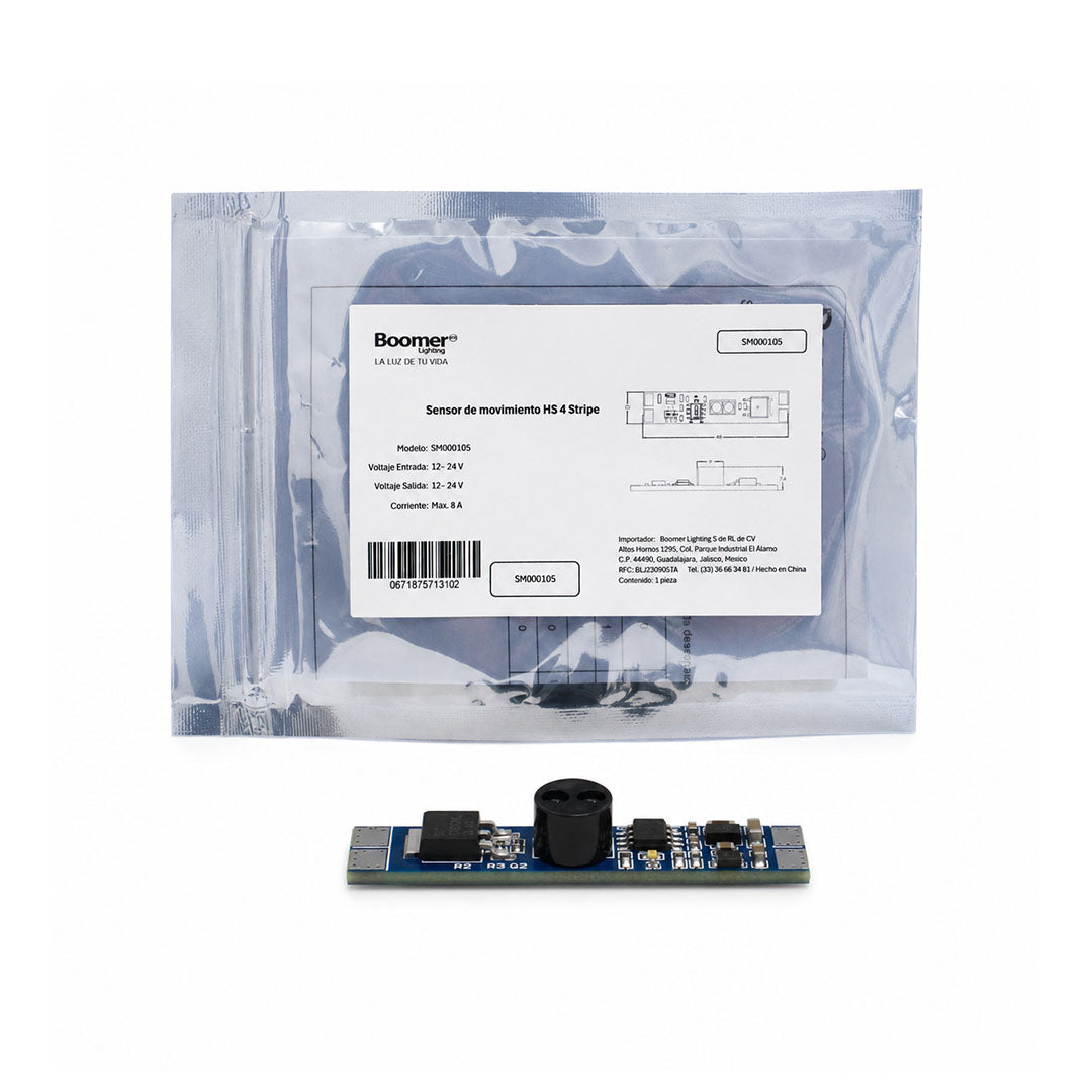 SENSOR DE MOVIMIENTO ON OFF PIR PARA TIRA LED 12V 24V 192W