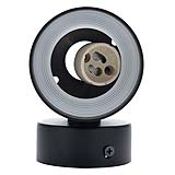 ARBOTANTE PARA PARED REFLEX NEGRO, 6.5W, BASE GU10(x1) INT