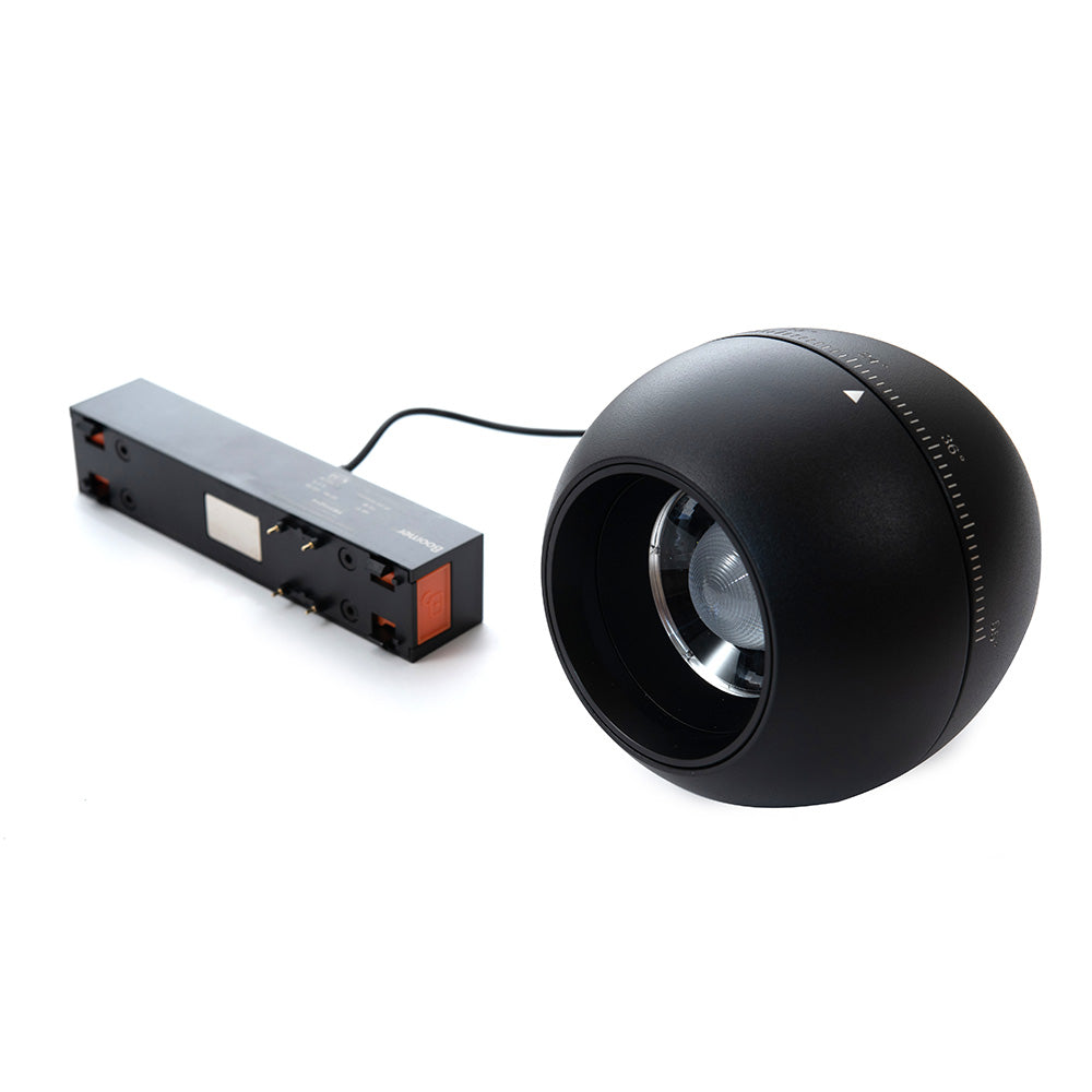 LUMINARIO HS-ION APPLE ADJ. ZOOM NEGRO, 10W, 4000K, 940LM