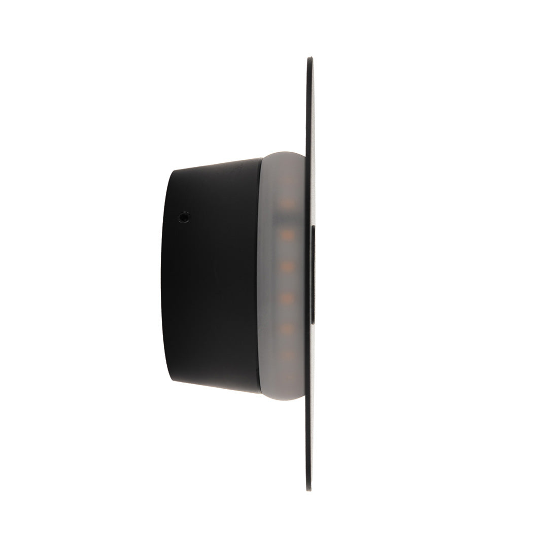 ARBOTANTE NEGRO PARA PARED HALO 10W, LUZ CÁLIDA, 567 LM