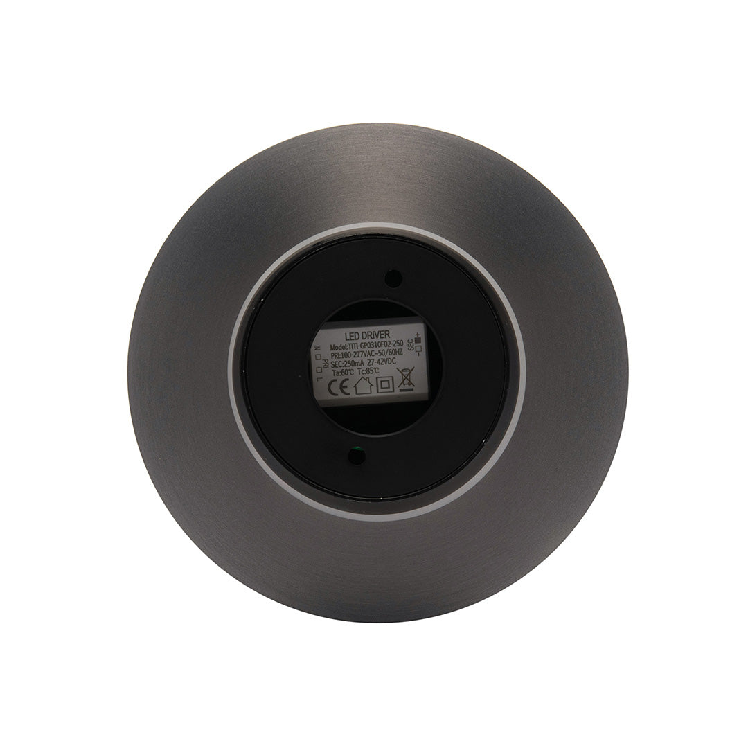 ARBOTANTE GRIS PARA PARED HALO 10W, LUZ CÁLIDA, 567 LM