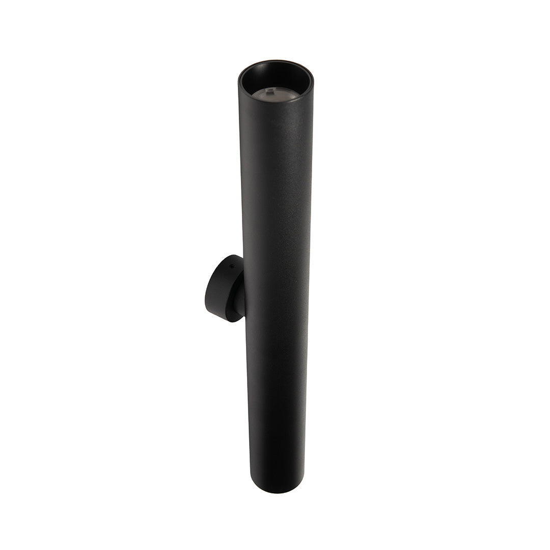 ARBOTANTE NEGRO PARA PARED ZEN 2X10W, 36°, LUZ CÁLIDA, 822 LM