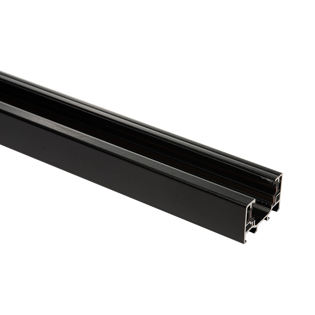 RIEL ELÉCTRICO SOBREPONER HS 3 NEGRO, 1 METRO