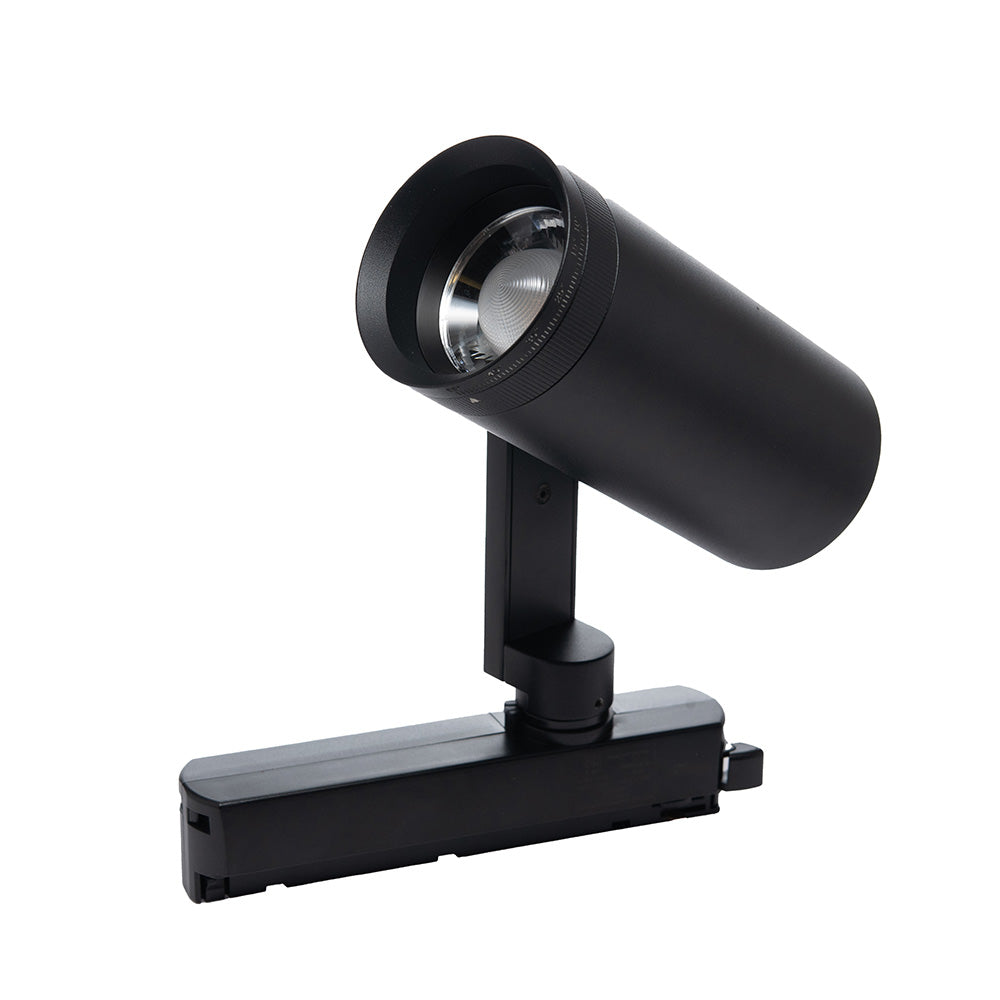 LUMINARIA PARA RIEL ELÉCTRICO ZOOM LIGHT NEGRO 20W 4000K