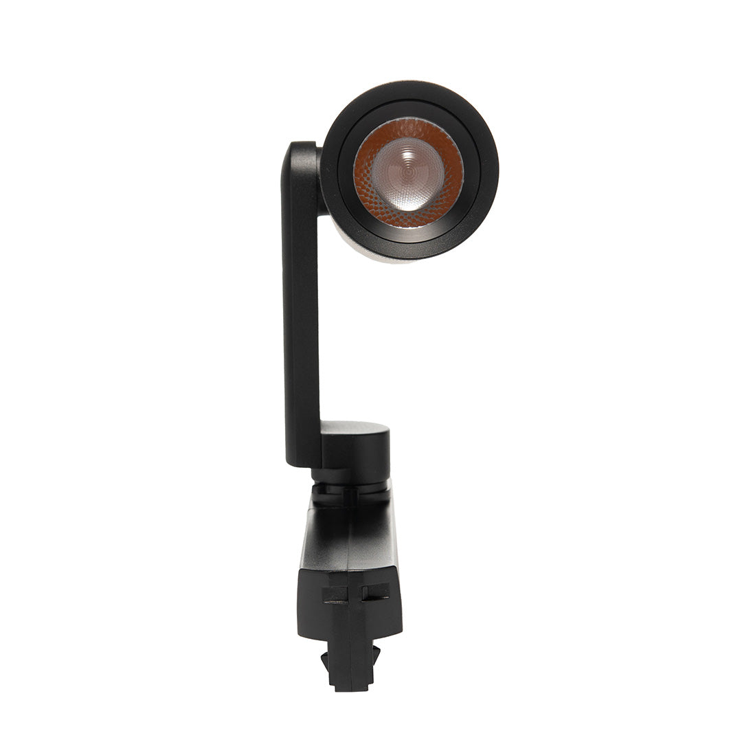 LUMINARIA PARA RIEL ELECTRICO 3 WIRES NEGRO ZOOM 15W 3000K