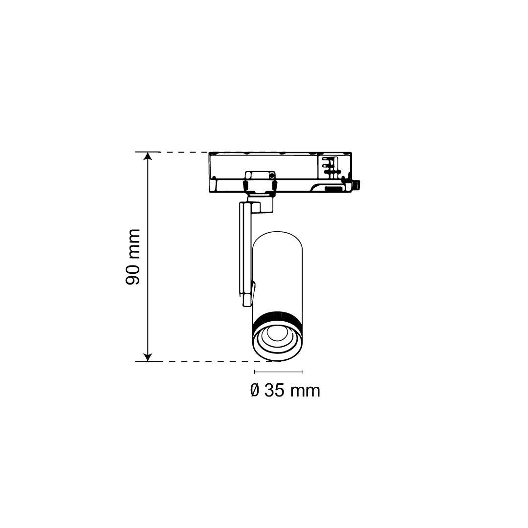 LUMINARIO HS ADJUSTABLE ZOOM LIGHT C BLANCO, 6W, 4000K
