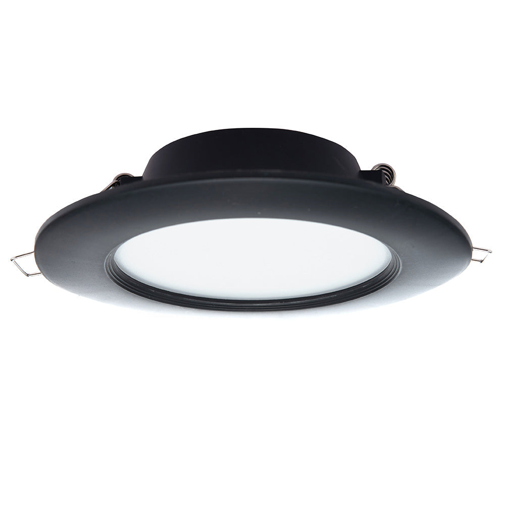 EMPOTRABLE NEGRO 6W, LUZ CÁLIDA, IP20, BOTE CHICO, 600LM