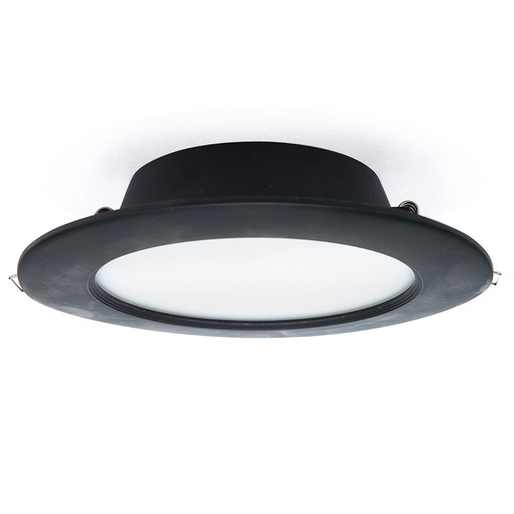 EMPOTRABLE NEGRO 10.5W, LUZ NEUTRA IP20 BOTE INTEGRAL 1050LM