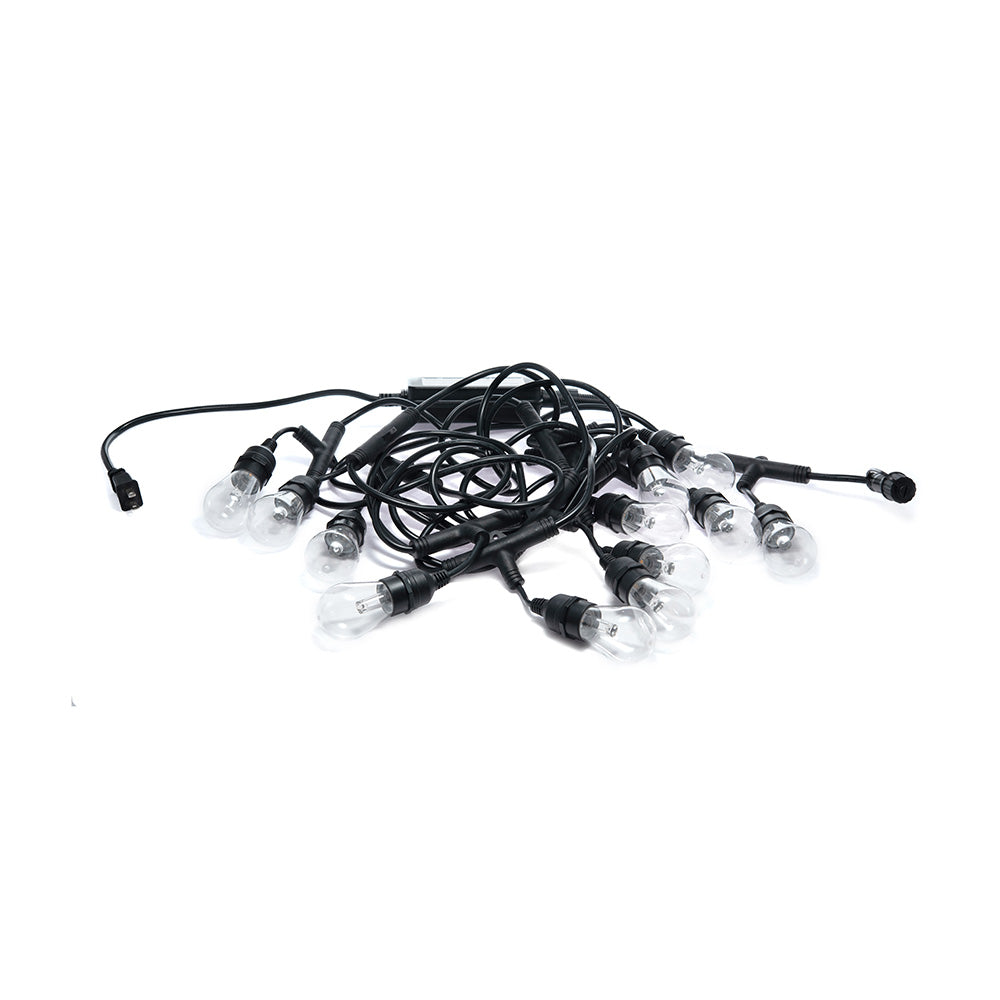 GUIRNALDA DE LUCES LED, 12W, LUZ CÁLIDA, EXTERIOR