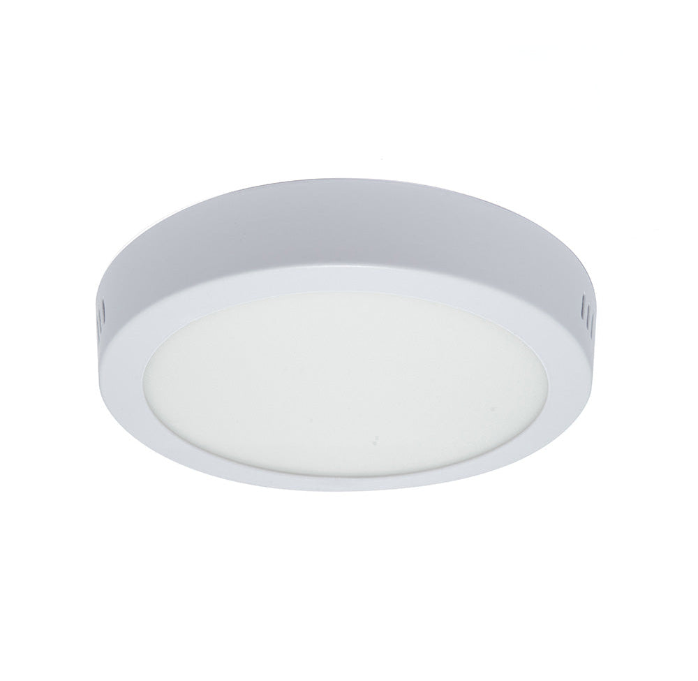 LÁMPARA PANEL LED REDONDO PARA SOBREPONER, 12W, LUZ CÁLIDA