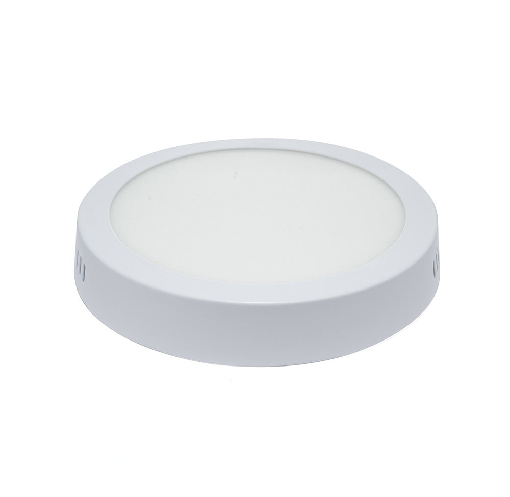 LÁMPARA PANEL LED REDONDO PARA SOBREPONER, 18W, LUZ FRÍA