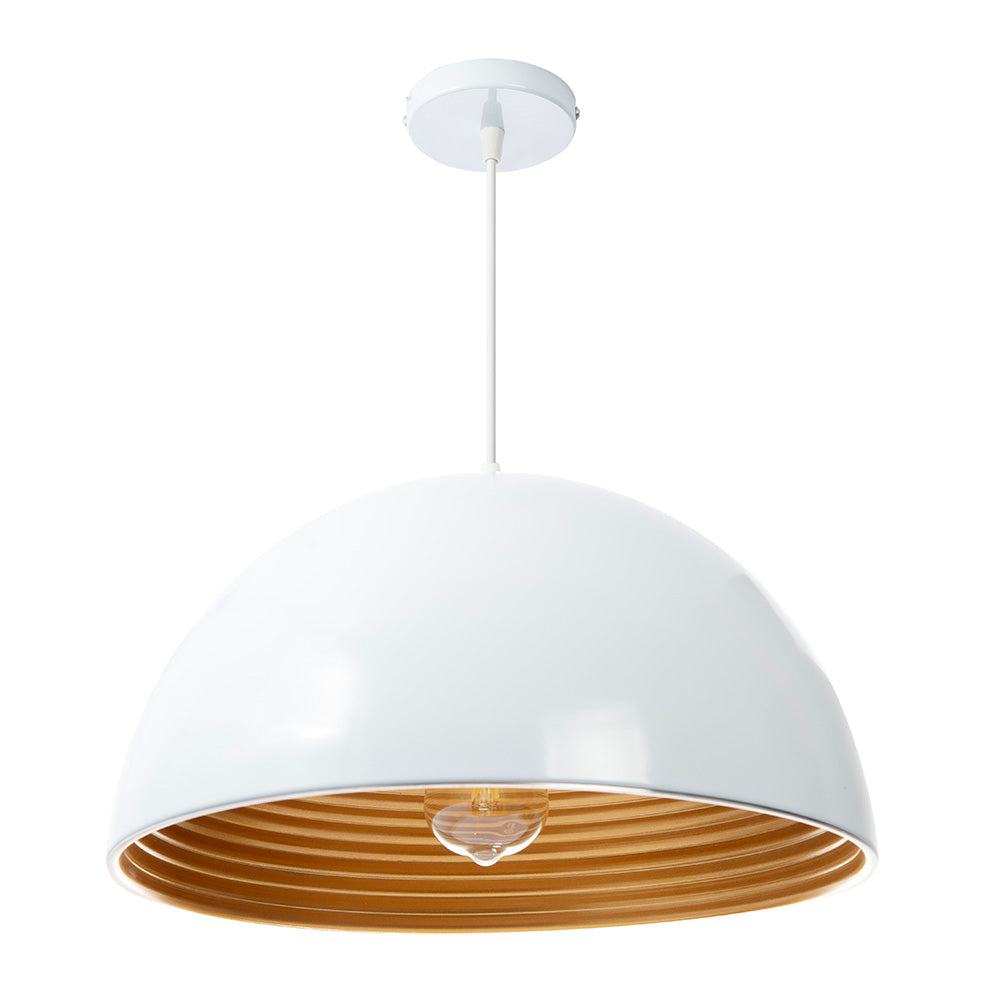 LÁMPARA COLGANTE MASSIMA BLANCO, 15 W, BASE E27 INTERIOR, AL