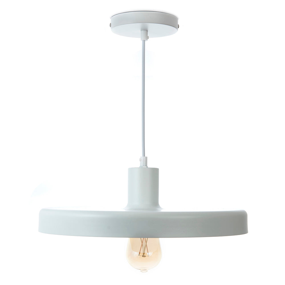 LÁMPARA COLGANTE ELIO BLANCO, 15 W, BASE E27, INTERIOR, AL