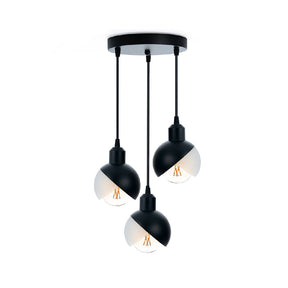 LÁMPARA COLGANTE LANTAAR 3 NEGRO, 45 W, BASE E27, INTERIOR