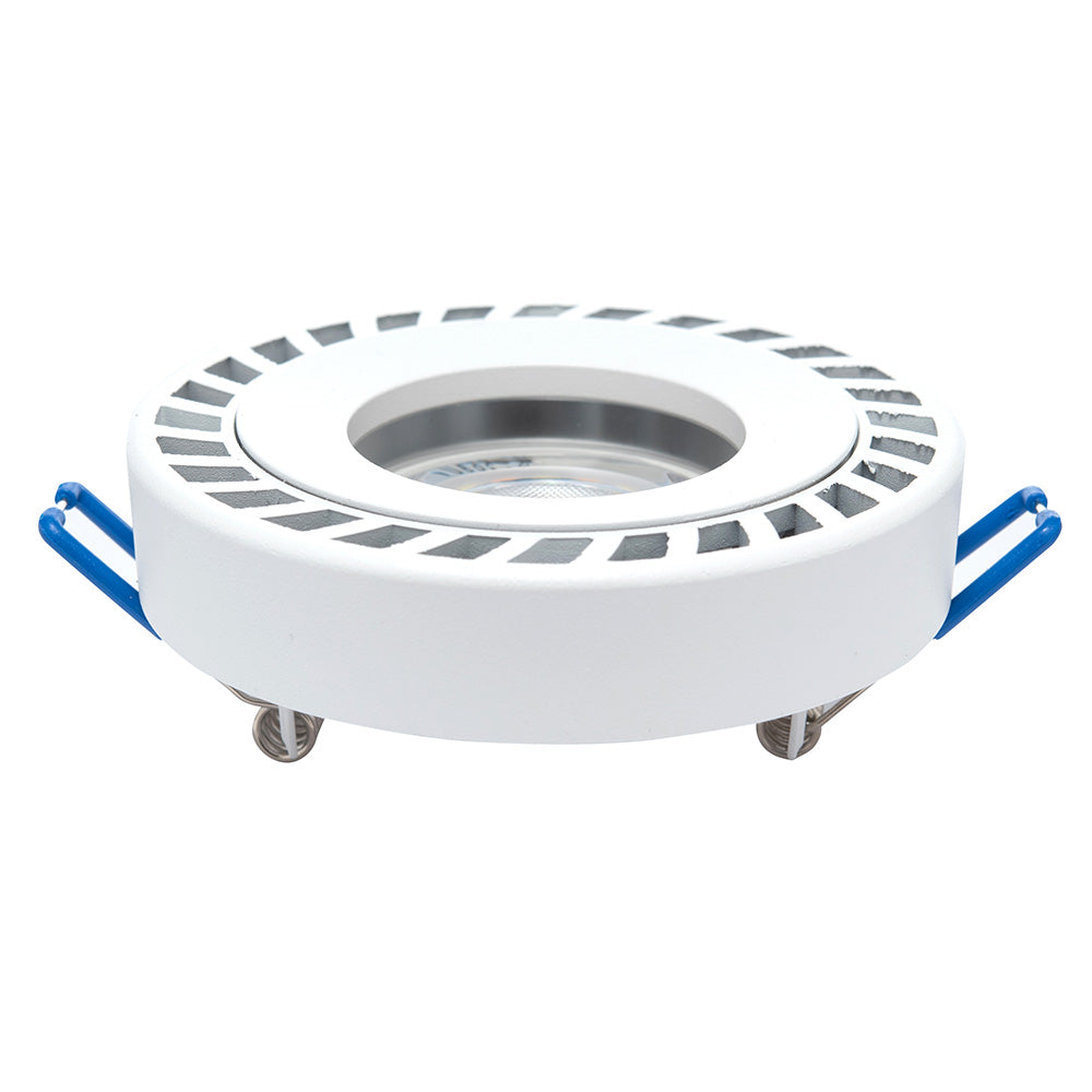 MARCO EMPOTRABLE BLANCO Y4R4 PARA FOCO LED, 6.5W, GU10 MR16