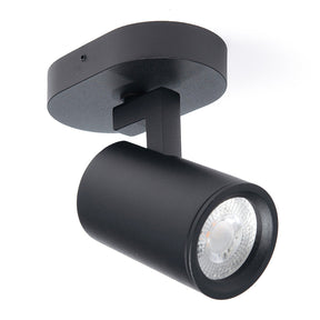LÁMPARA SOBREPONER DIRIGIBLE TURK NEGRO R16, 8W, BASE GU10