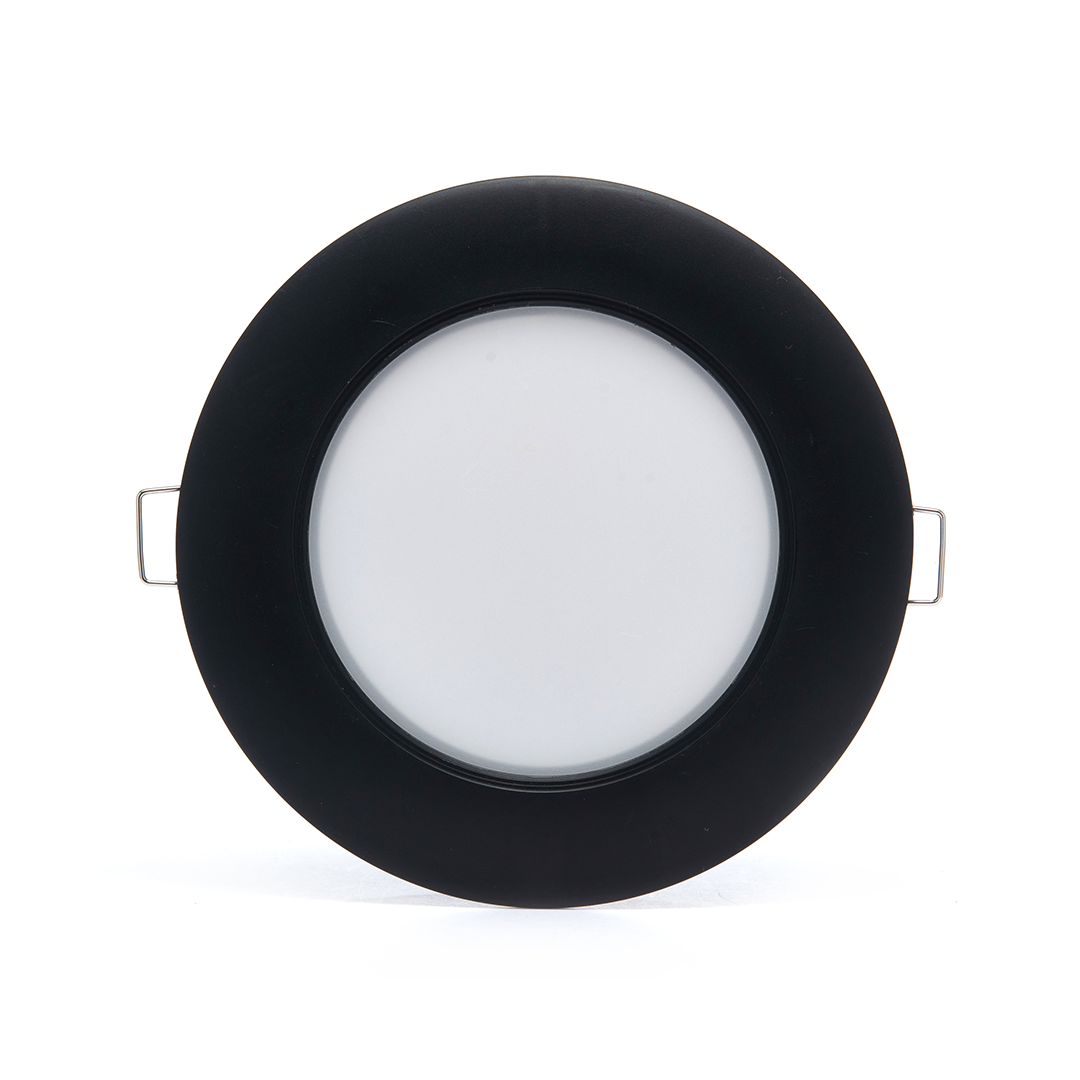 EMPOTRABLE LED REDONDO NEGRO 6W DE LUZ CÁLIDA PARA INTERIOR