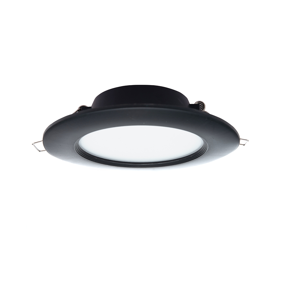 EMPOTRABLE LED REDONDO NEGRO 6W DE LUZ CÁLIDA PARA INTERIOR
