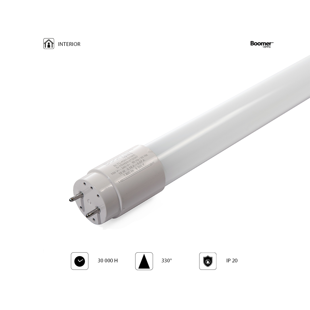 PACK 30 TUBOS LED T8 OPALINO 18W LUZ FRÍA 1800 LM G13 INTERIOR