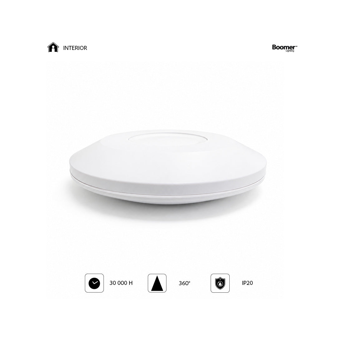 SENSOR DE MOVIMIENTO MICROONDAS PARA TECHO 300W 360 GRADOS