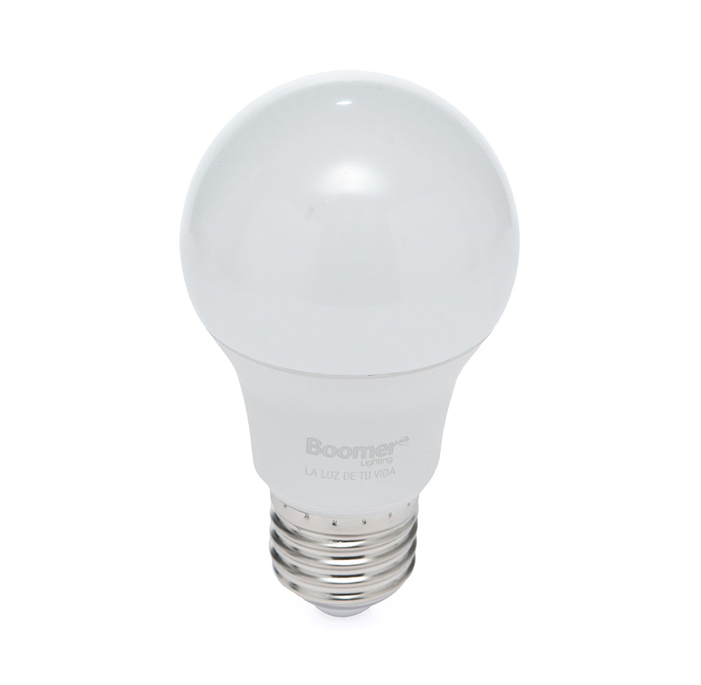 PAQUETE 3 FOCOS SM LED A19 5.5W, LUZ FRÍA, 500LM, BASE E27