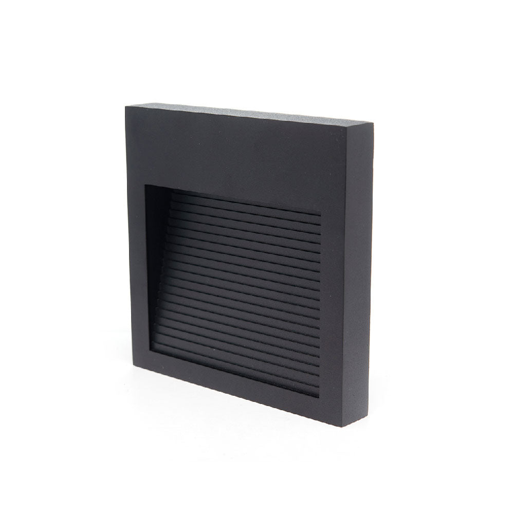 LÁMPARA DE CORTESÍA EMPOTRABLE NEGRO S6, 6W, 3000K, IP65