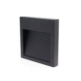 LÁMPARA DE CORTESÍA EMPOTRABLE NEGRO S6, 6W, 3000K, IP65