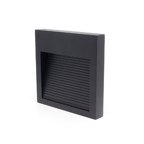 LÁMPARA DE CORTESÍA EMPOTRABLE NEGRO S6, 6W, 3000K, IP65