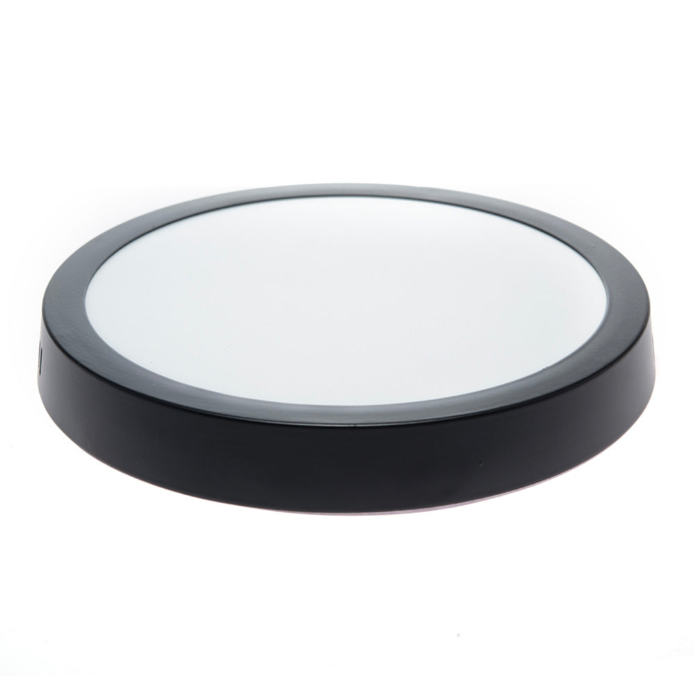 PANEL LED REDONDO NEGRO PARA SOBREPONER, 18W, 1100LM