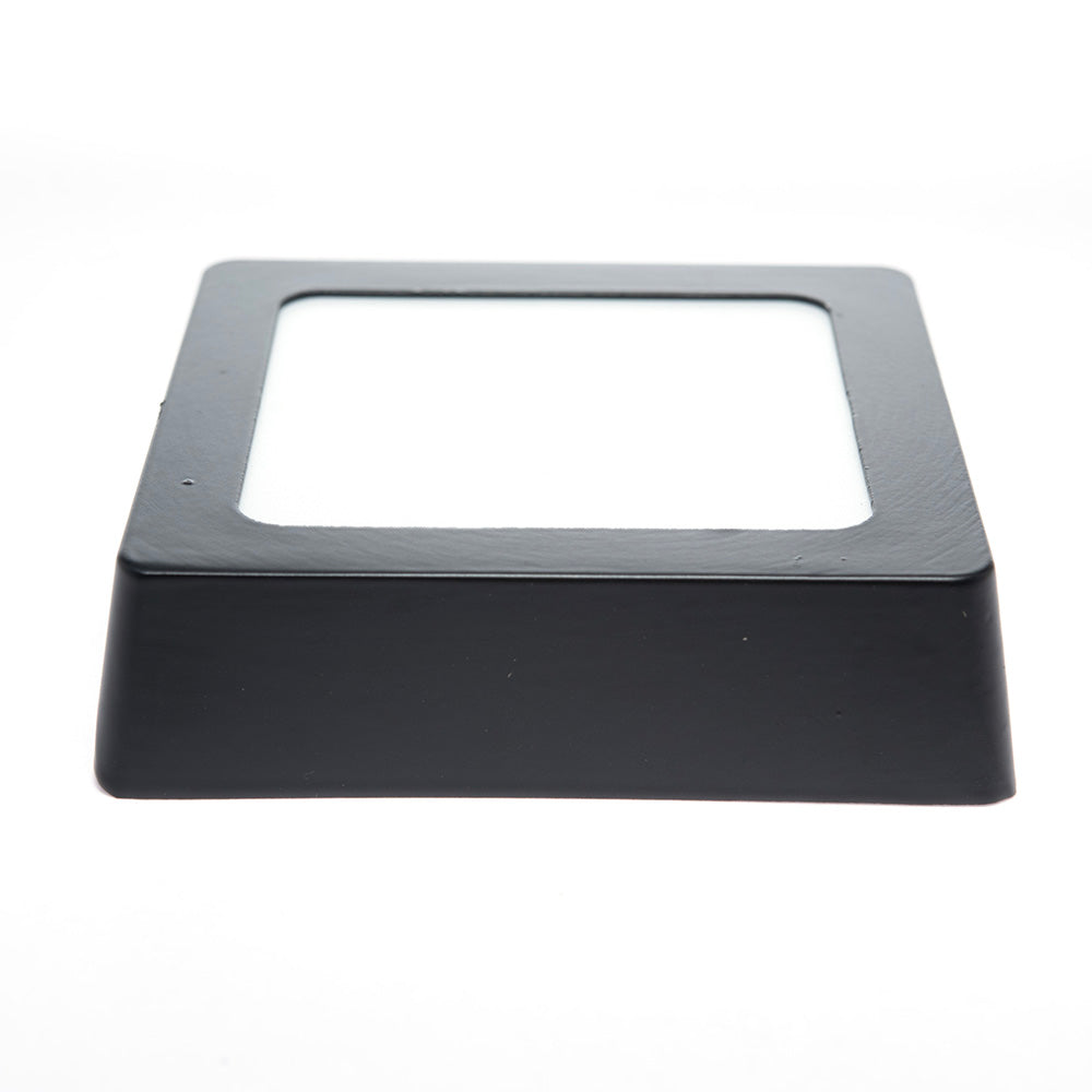 PANEL LED CUADRADO NEGRO PARA SOBREPONER, 6W, 420LM