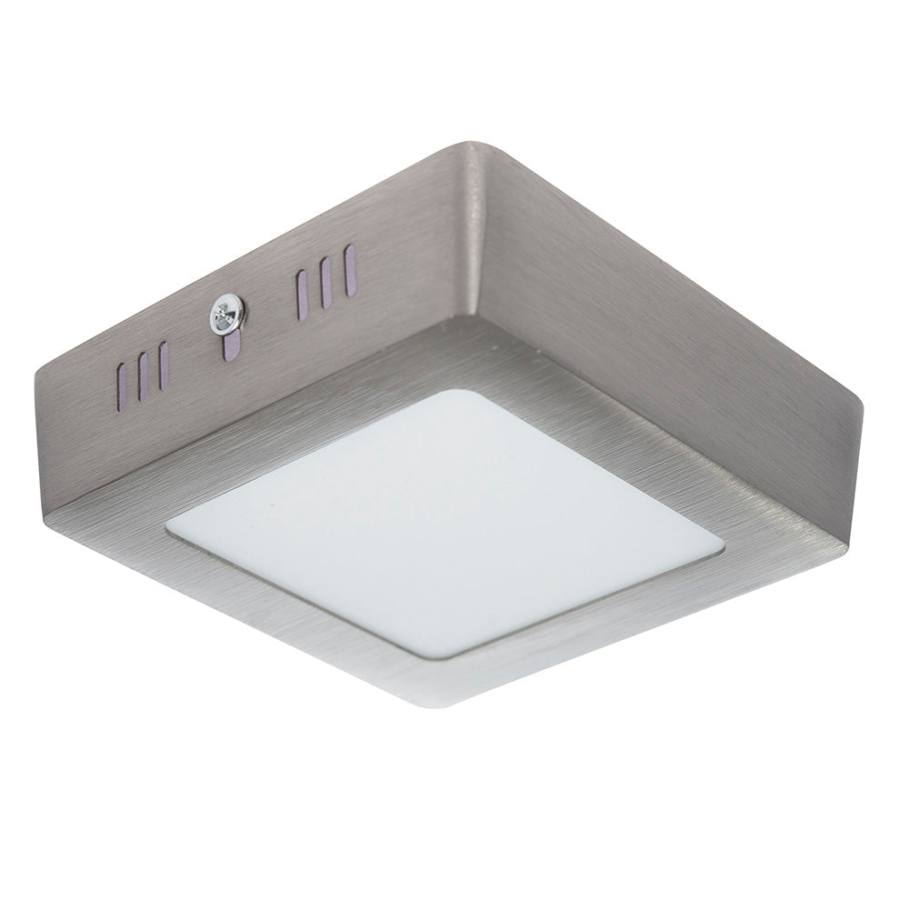 PANEL LED CUADRADO SATÍN PARA SOBREPONER, 6W, 420LM