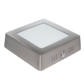 PANEL LED CUADRADO SATÍN PARA SOBREPONER, 6W, 420LM