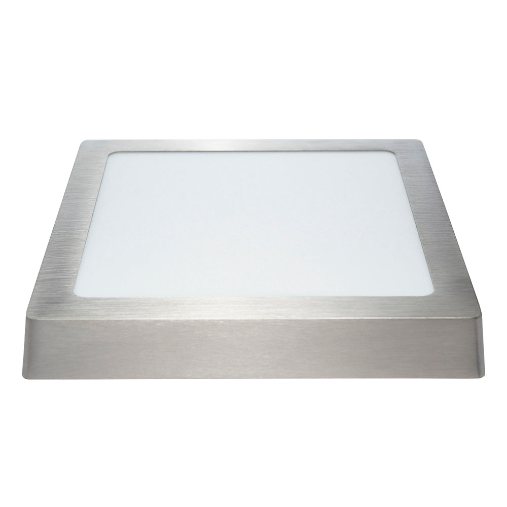 PANEL LED CUADRADO SATÍN PARA SOBREPONER, 18W, 1260LM