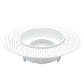 EMPOTRABLE Y5RD REDONDO BLANCO, BASE GU10 Y MR16, ALUMINIO