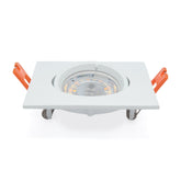 EMPOTRABLE Y4R3 DIRIGIBLE CUADRADO BLANCO BASE MR16 ALUMINIO
