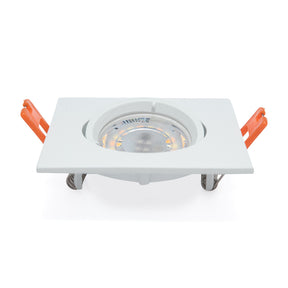 EMPOTRABLE Y4R3 DIRIGIBLE CUADRADO BLANCO BASE MR16 ALUMINIO