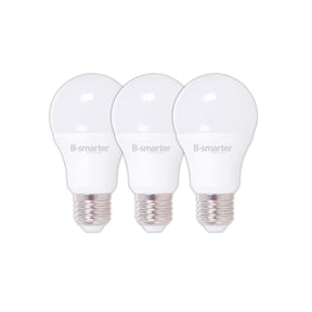 PAQUETE DE 3 FOCOS A19 SMART, 10W, RGB, CCT, MANEJO POR APP