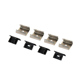 PERFIL EMPOTRABLE NEGRO CON CEJA R PARA TIRA, 2M, IP44, AL